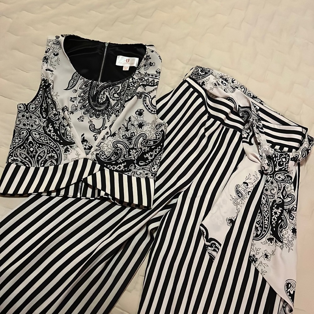 Striped Pants and Crop Set